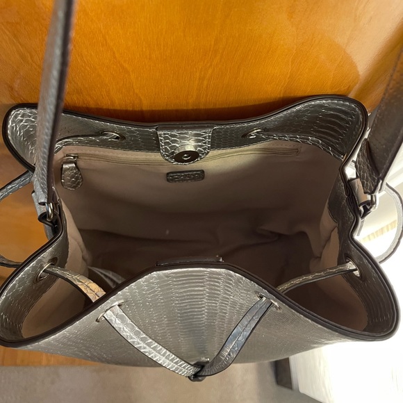 Silver Snake Skin CHAPS Handbag - Picture 6 of 6